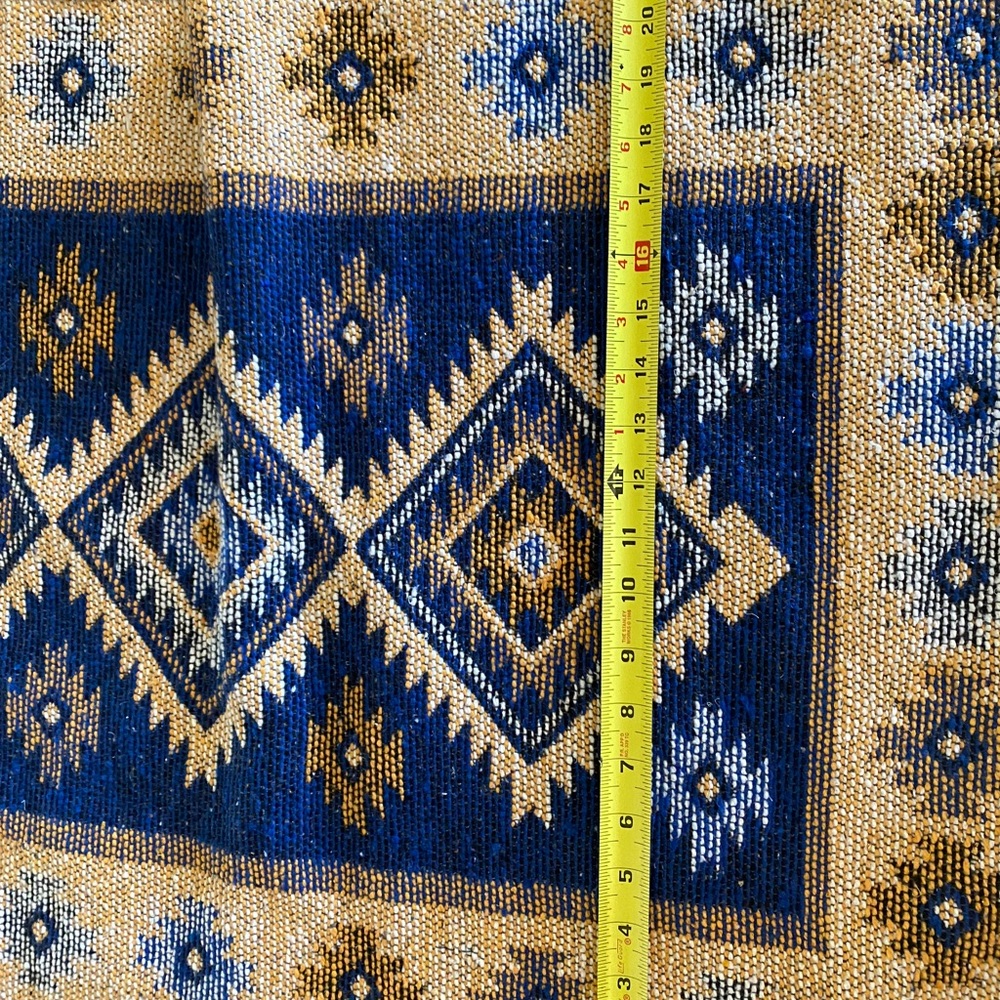 Vintage Blue Reversible Rug - Picture 4 of 4